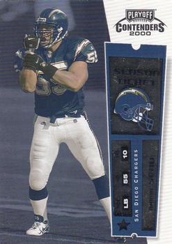 2000 Playoff Contenders #71 Junior Seau Front