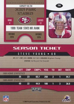 2000 Playoff Contenders #76 Steve Young Back