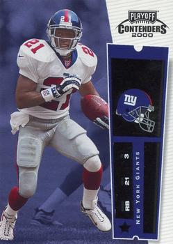 2000 Playoff Contenders #78 Tiki Barber Front