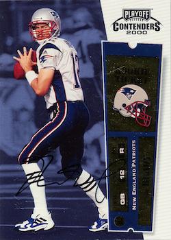 2000 Playoff Contenders #144 Tom Brady Front