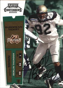 2000 Playoff Contenders #152 Jonathan Brown Front