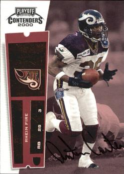 2000 Playoff Contenders #153 Ontiwaun Carter Front