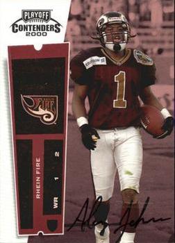 2000 Playoff Contenders #163 Alonzo Johnson Front