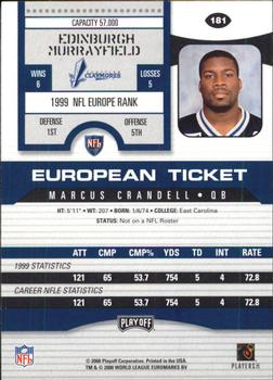 2000 Playoff Contenders #181 Marcus Crandell Back