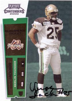 2000 Playoff Contenders #190 Vershan Jackson Front