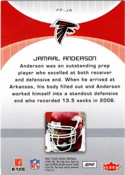 2007 Ultra - Fresh Faces #FF-JA Jamaal Anderson Back