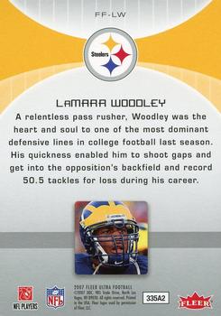 2007 Ultra - Fresh Faces #FF-LW LaMarr Woodley Back