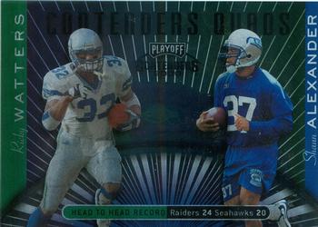 2000 Playoff Contenders - Quads #CQ-6 Ricky Watters / Jerry Porter / Tim Brown / Shaun Alexander Front