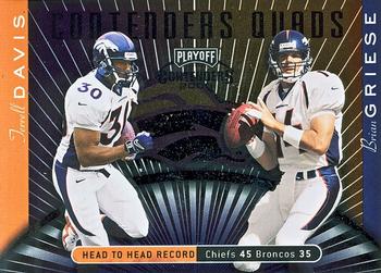 2000 Playoff Contenders - Quads #CQ-13 Terrell Davis / Brian Griese / Sylvester Morris / Elvis Grbac Front