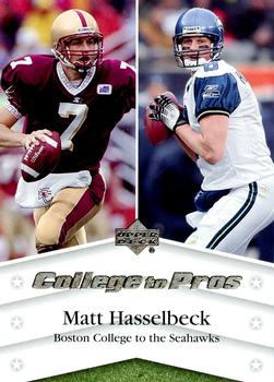 2007 Upper Deck - College to Pros #NTN-MH Matt Hasselbeck Front