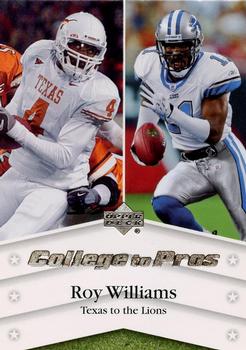2007 Upper Deck - College to Pros #NTN-RW Roy Williams Front