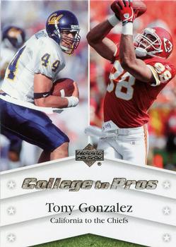 2007 Upper Deck - College to Pros #NTN-TG Tony Gonzalez Front