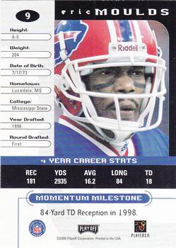 2000 Playoff Momentum #9 Eric Moulds Back