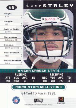 2000 Playoff Momentum #68 Duce Staley Back