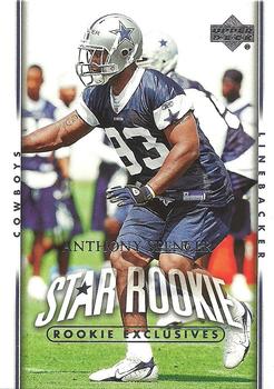 2007 Upper Deck - Rookie Exclusives Star Rookies #224 Anthony Spencer Front