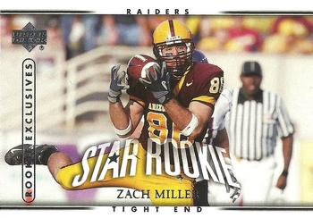 2007 Upper Deck - Rookie Exclusives Star Rookies #248 Zach Miller Front
