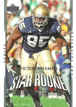 2007 Upper Deck - Rookie Exclusives Star Rookies #252 Victor Abiamiri Front