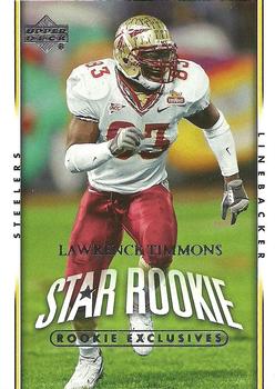 2007 Upper Deck - Rookie Exclusives Star Rookies #255 Lawrence Timmons Front