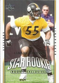 2007 Upper Deck - Rookie Exclusives Star Rookies #256 LaMarr Woodley Front