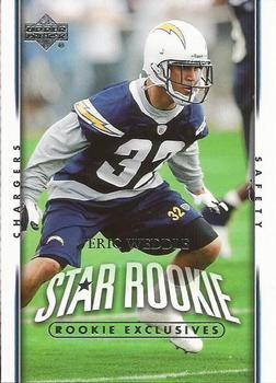 2007 Upper Deck - Rookie Exclusives Star Rookies #258 Eric Weddle Front