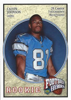 2007 Upper Deck - Football Heroes: Rookies #80 Calvin Johnson Front
