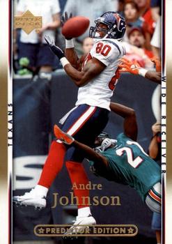 2007 Upper Deck - Gold Predictor Edition #74 Andre Johnson Front