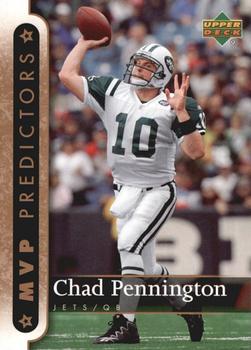 2007 Upper Deck - Predictors: NFL MVP #MVP-PE Chad Pennington Front