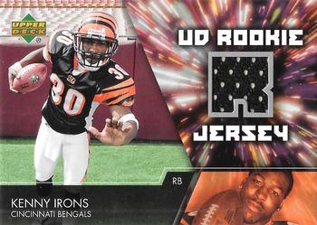 2007 Upper Deck - UD Rookie Jerseys #UDRJ-KI Kenny Irons Front