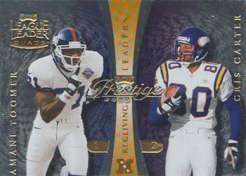 2000 Playoff Prestige - League Leader Quads #12 Amani Toomer / Cris Carter / Michael Westbrook / Isaac Bruce Front