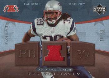 2007 Upper Deck Artifacts - AFC/NFC Apparel Patch #AFC-LM Laurence Maroney Front