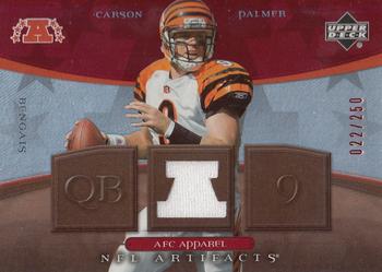 2007 Upper Deck Artifacts - AFC/NFC Apparel Red #AFC-CP Carson Palmer Front