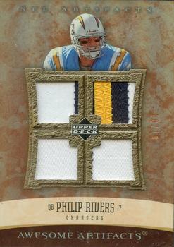 2007 Upper Deck Artifacts - Awesome Artifacts Patch #AA-PR Philip Rivers Front