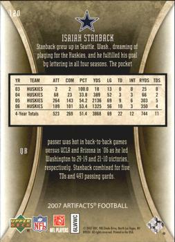 2007 Upper Deck Artifacts - Gold #120 Isaiah Stanback Back