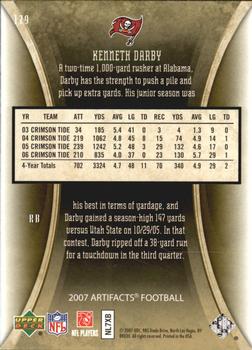 2007 Upper Deck Artifacts - Gold #179 Kenneth Darby Back