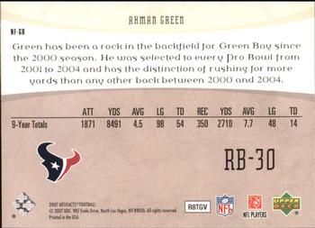 2007 Upper Deck Artifacts - NFL Facts #NF-GR Ahman Green Back