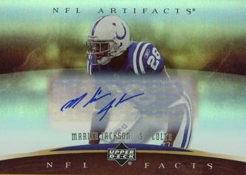 2007 Upper Deck Artifacts - NFL Facts Autographs #NF-MJ Marlin Jackson Front