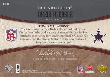 2007 Upper Deck Artifacts - NFL Artifacts #NFL-DB Drew Bledsoe Back