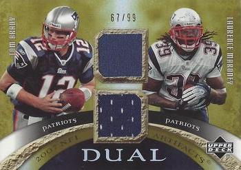 2007 Upper Deck Artifacts - NFL Artifacts Dual #DA-BM Tom Brady / Laurence Maroney Front