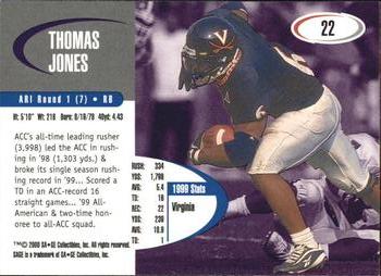 2000 SAGE #22 Thomas Jones Back