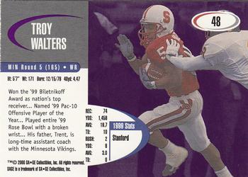 2000 SAGE #48 Troy Walters Back