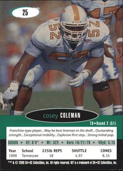 2000 SAGE HIT #25 Cosey Coleman Back