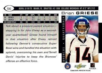 2000 Score #56 Brian Griese Back