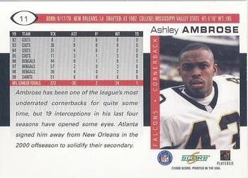 2000 Score #11 Ashley Ambrose Back
