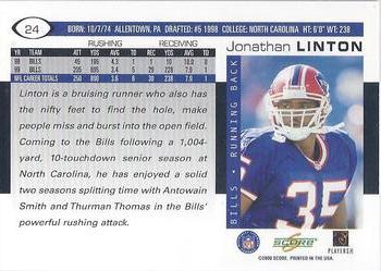 2000 Score #24 Jonathan Linton Back