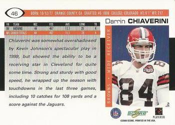 2000 Score #46 Darrin Chiaverini Back