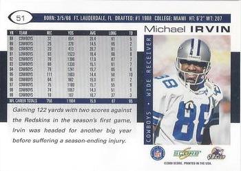 2000 Score #51 Michael Irvin Back