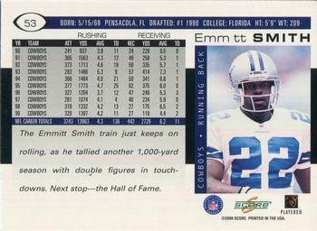 2000 Score #53 Emmitt Smith Back