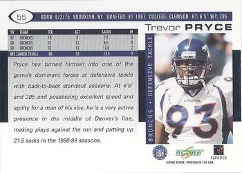 2000 Score #55 Trevor Pryce Back