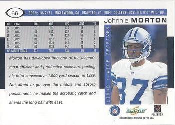 2000 Score #66 Johnnie Morton Back