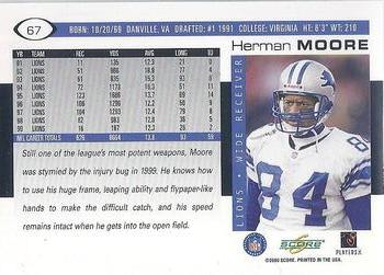 2000 Score #67 Herman Moore Back